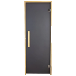 Двері для лазні та сауни Tesli Lux Graphite 1900х700