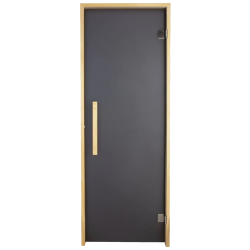 Двері для лазні та сауни Tesli Lux Graphite Sateen 2000х700